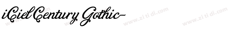iCiel Century Gothic字体转换
